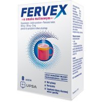 FERVEX o smaku malinowym 8 saszetek