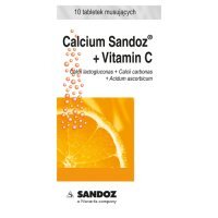 CALCIUM SANDOZ + VITAMIN C 10 tabletek musujących