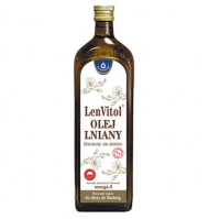 LENVITOL olej lniany tłoczony na zimno 1000 ml