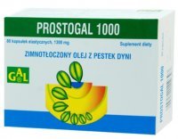 PROSTOGAL 1000 zimnotłoczony olej z pestek dyni 1300 mg 80 kapsułek
