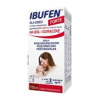 IBUFEN DLA DZIECI FORTE 200 mg/5 ml zawiesina o smaku truskawkowym 100 ml