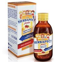 HERBAPECT JUNIOR syrop o smaku malinowym 120 g, kaszel