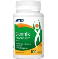 BŁONNIK Z ANANASEM 100 tabletek APTEO