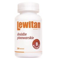 LEWITAN Z drożdże piwowarskie 200 tabletek