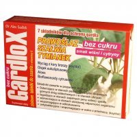 GARDLOX prawoślaz, szałwia, tymianek do ssania bez cukru o smaku wiśni i cytryny 16 sztuk