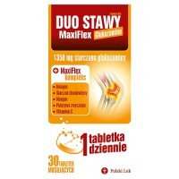DUO STAWY MAXIFLEX GLUKOZAMINA smak pomarańczowy 30 tabletek musujących