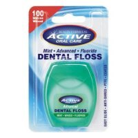 BEAUTY FORMULAS ACTIVE DENTAL FLOSS ADVANCED nić dentystyczna miętowa woskowana z fluorem 100 m