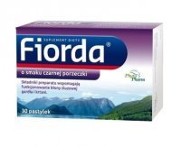 FIORDA pastylki do ssania o smaku czarnej porzeczki 30 sztuk