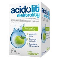 Acidolit Elektrolity smak jabłkowy, 10 saszetek