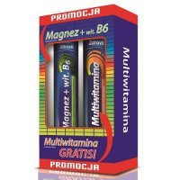 ZDROVIT MAGNEZ + WITAMINA B6 24 tabletki musujące + ZDROVIT MULTIWITAMINA 20 tabletek musujących