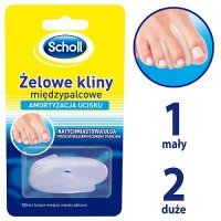 SCHOLL GEL TOE SEPARATORS kliny międzypalcowe 3 sztuki
