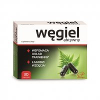 WĘGIEL AKTYWNY 30 kapsułek COLFARM układ pokarmowy