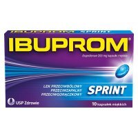 IBUPROM SPRINT 200 mg 10 kapsułek