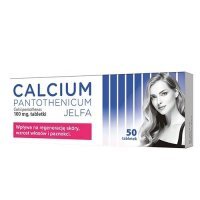 CALCIUM PANTOTHENICUM 50 tabletek, włosy, skóra, paznokcie