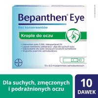 BEPANTHEN EYE krople do oczu 0,5 ml 10 sztuk