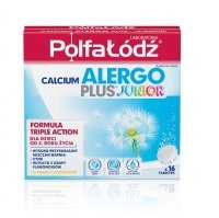 CALCIUM ALERGO PLUS JUNIOR 16 tabletek musujących