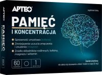PAMIĘĆ I KONCENTRACJA 60 tabletek APTEO
