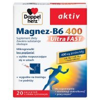 DOPPELHERZ AKTIV MAGNEZ-B6 ULTRA FAST 400  20 saszetek