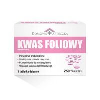 DOMOWA APTECZKA Kwas Foliowy 0,4mg, 250 tabletek