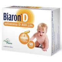 BIARON D Witamina D  400 j.m. 90 kapsułek twist-off