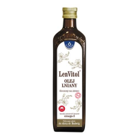 LENVITOL olej lniany tłoczony na zimno nieoczyszczony 500 ml