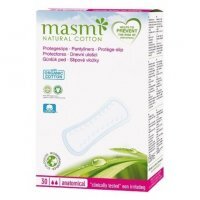 MASMI NATURAL COTTON wkładki higieniczne o anatomicznym kształcie 24 sztuki