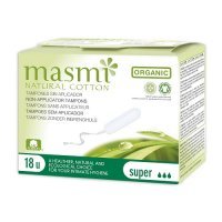 MASMI NATURAL COTTON SUPER 18 tamponów z bawełny organicznej