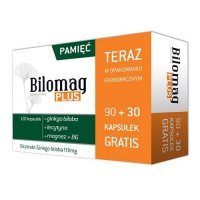 BILOMAG PLUS 90 kapsułek + 30 kapsułek