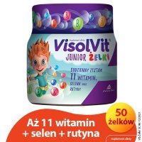 VISOLVIT JUNIOR żelki o smaku owocowym 50 sztuk