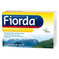FIORDA pastylki do ssania o smaku cytryny 30 sztuk