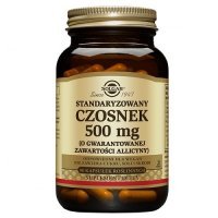 SOLGAR CZOSNEK STANDARYZOWANY 500 mg 90 kapsułek