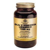SOLGAR OLEJ Z SIEMIENIA LNIANEGO 1250 mg 90 kapsułek