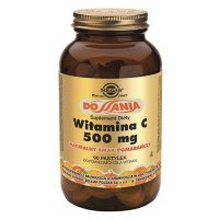 SOLGAR WITAMINA C 500 mg smak pomarańczowy 90 pastylek do ssania