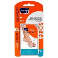 MATOPAT COMFORT PLUS M plastry na pęcherze 29x59 mm 5 sztuk