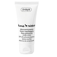 ZIAJA KOZIE MLEKO skoncentrowany krem nawilżający foto-ochronny SPF 20 50 ml