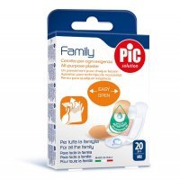 PIC FAMILY MIX plastry antybakteryjne zestaw 20 plastrów