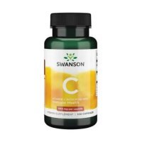 SWANSON WITAMINA C 500 mg z DZIKĄ RÓŻĄ 100 kapsułek
