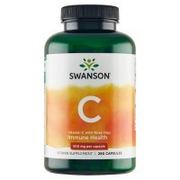 SWANSON WITAMINA C 500 mg z DZIKĄ RÓŻĄ 250 kapsułek