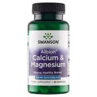 SWANSON ALBION CHELAT WAPNIA I MAGNEZU 60 kapsułek
