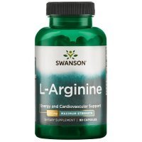 SWANSON L-ARGININA FORTE 850 mg 90 kapsułek