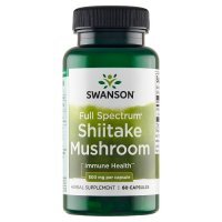 SWANSON Shiitake mushroom 500mg, 60 kapsułek
