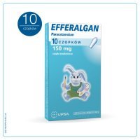 EFFERALGAN 150 mg 10 czopków