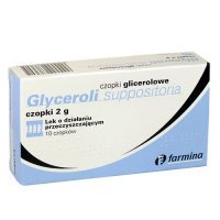 CZOPKI GLICERYNOWE 2 g 10 czopków FARMINA zaparcia