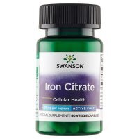 SWANSON CYTRYNIAN ŻELAZA 25 mg IRON CITRATE 60 kapsułek