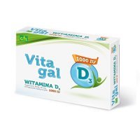 VITAGAL Witamina D3 1000 IU 60 kapsułek