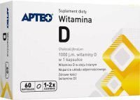 WITAMINA D 1000 j.m. 60 kapsułek APTEO