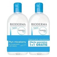 BIODERMA HYDRABIO H2O płyn micelarny 500 ml + 500 ml
