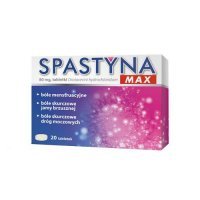 SPASTYNA MAX 80 mg 20 tabletek ból, miesiączka