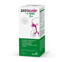 ZATOGRIP KIDS 3+ syrop o smaku malinowym, 120 ml