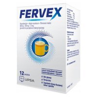 FERVEX 12 saszetek leczy objawy przeziębienia i grypy
